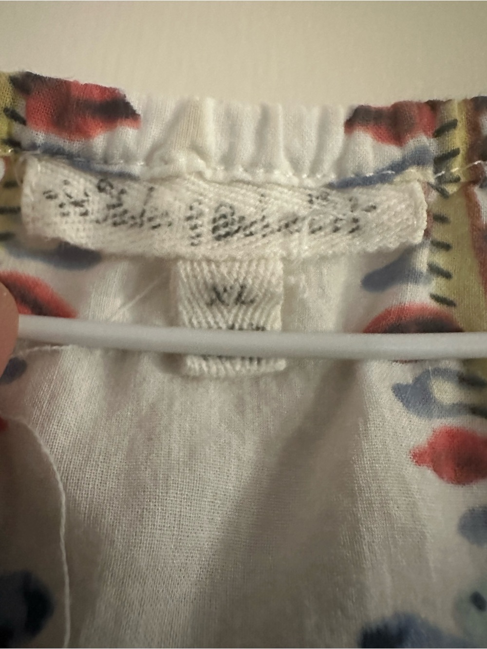 Boho Tie-Neck Peasant Blouse in Multi Floral - Picture 2 of 2